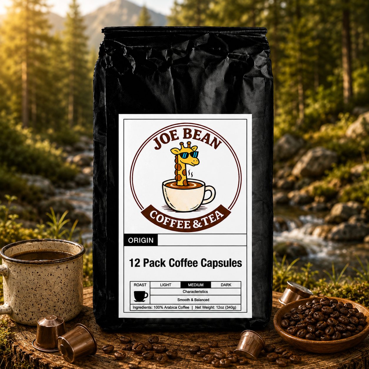 12 Pack Single Serve Coffee Capsules