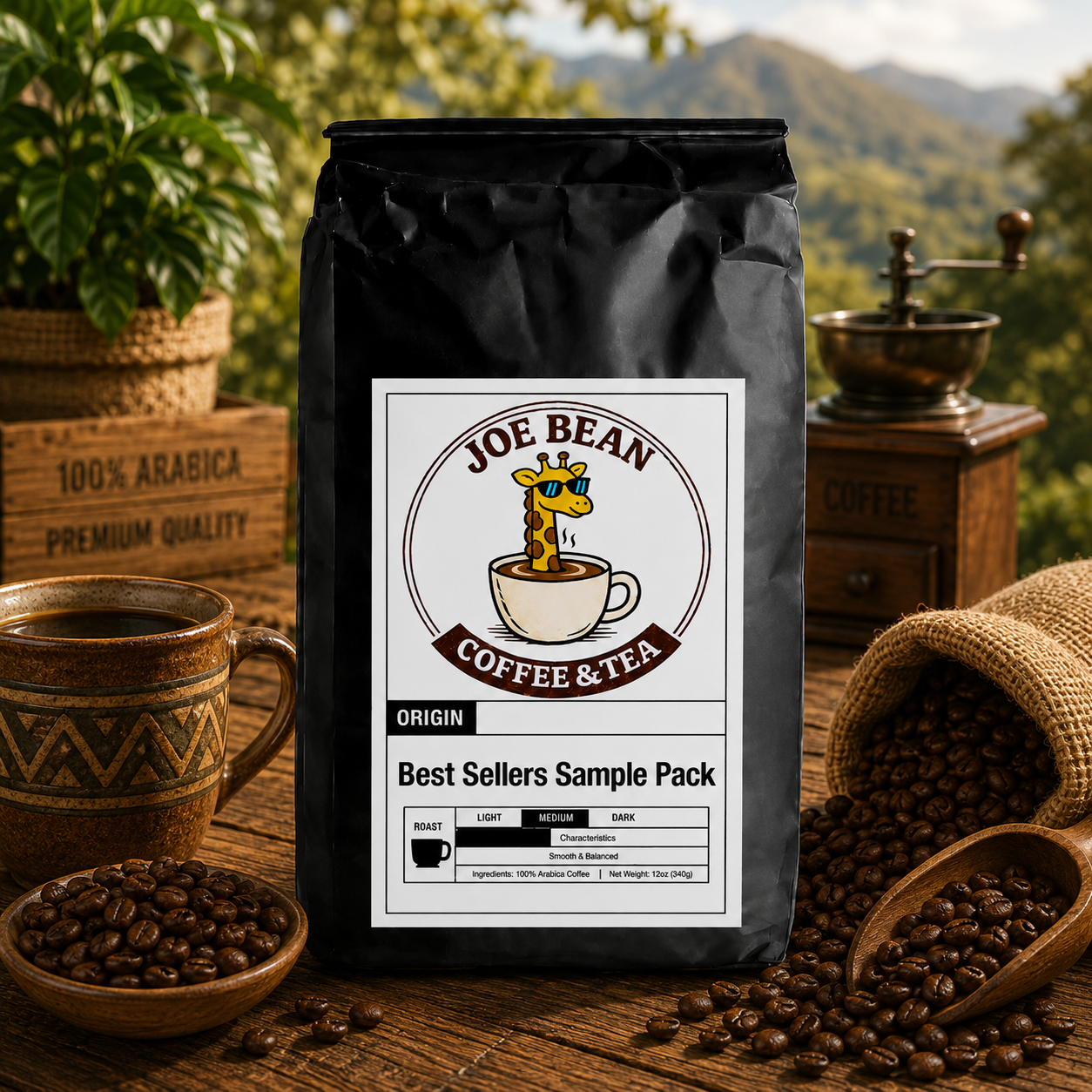 Best Sellers Sample Pack: 6Bean, Cowboy, Breakfast, Peru, Mexico, Bali